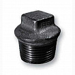 Заглушка чугунная  с наружной резьбой  черная EE Black (EE 290 ch)